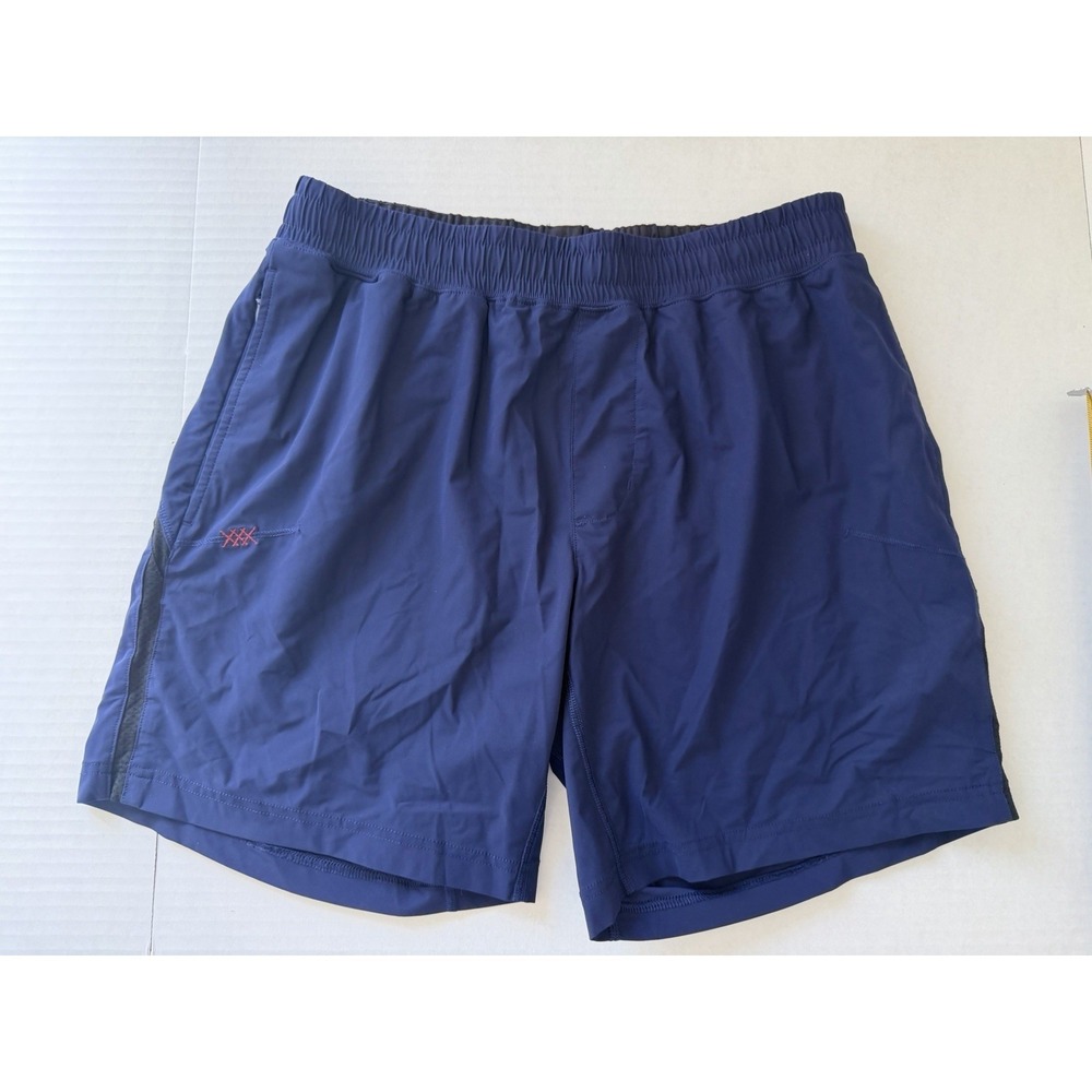 Rhone Versatility Shorts Men's Medium Navy Blue Lined Gym Stretch